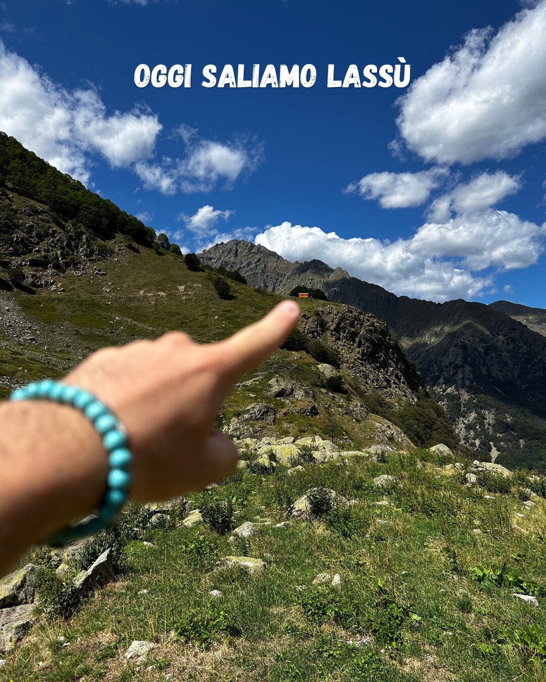 Vista panoramica sul Vallone della Vagliotta con la Capanna Sociale Barbero in lontananza